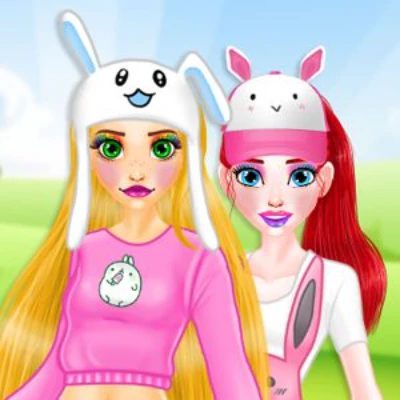 play Ariel and Rapunzel Easter Hurly-Burly