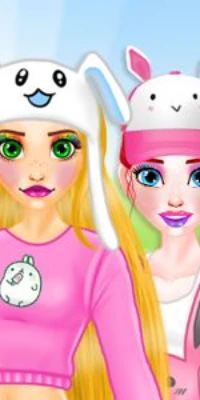 खेलें Ariel and Rapunzel Easter Hurly-Burly